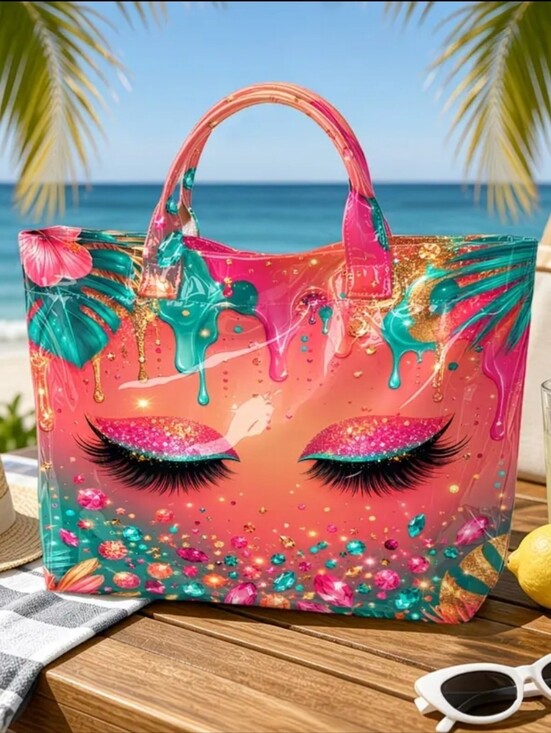 The Unbranded Brand Handbags - Cute Cute Big Pop Art Eye Tote Bag